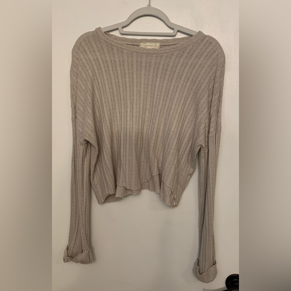 Band of Gypsies Women’s Raw Hem Top Size S